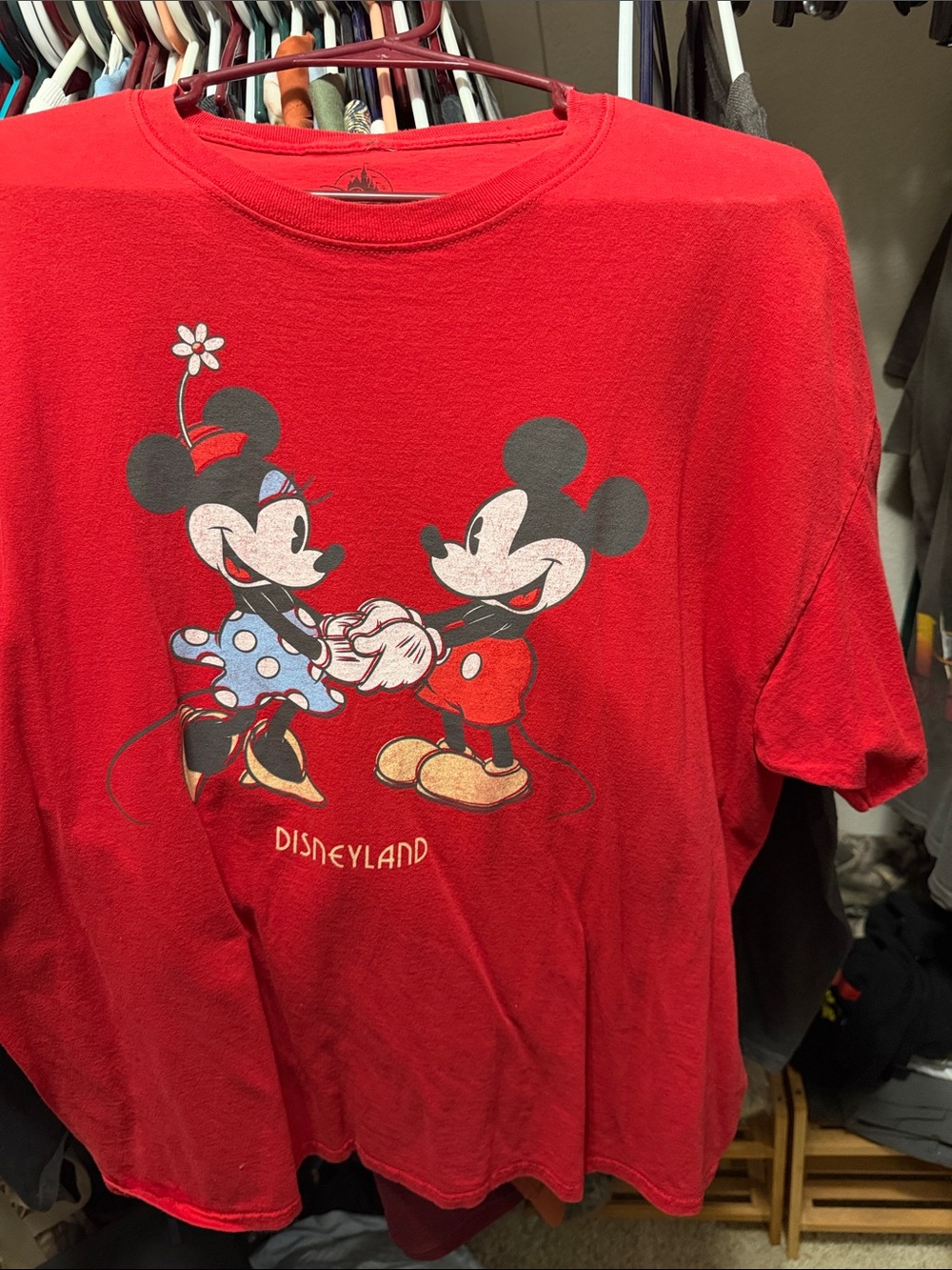 Disney Red Mickey & Minnie Graphic Tee